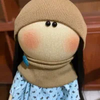 عروسک دختر مو مشکی