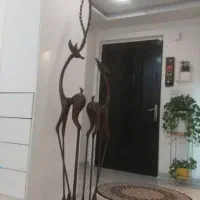مجسمه غزال چوبی زرافه لک لک کار دست