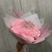 گل رز روبانی زیبا|گل مصنوعی|یزد, |دیوار