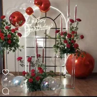 اجرای انواع دیزاین گل ارایی عقد،بادکنک ارایی تولد|خدمات پذیرایی، مراسم|پرند, فاز ۴|دیوار