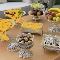 ظروف روکش نقره رنگ ثابت