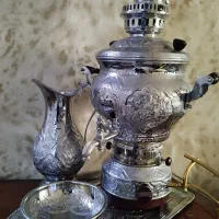 ست سماور و قوری نوبل قلم کاری