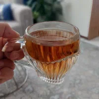 لیوان چای خوری فرانسوی و قندان نو