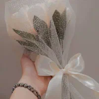 دسته گل لاله روبانی