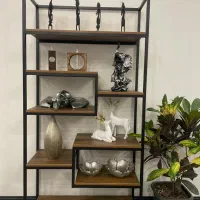 استند فلزی کتابخانه شلف استند گل(فروشگاه قبادی)
