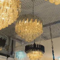 لوستر سقفی و آویز مدل لیزری کریستالی|لوستر و چراغ آویز|مشهد, خواجه ربیع|دیوار
