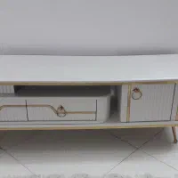 میز تلویزیون طلایی شیک