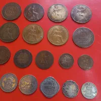 ۲۳عدد سکه خارجی قدیمی و کمیاب|کلکسیون سکه، تمبر، اسکناس|کرمانشاه, |دیوار