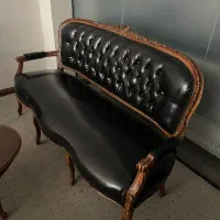 مبل اداری سه نفره با میز جلو مبلی