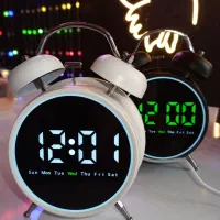 ساعت دیجیتالی نوستالژی بدنه فلزی با نمایشگر هفته