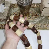 تسبیح چوبی بزرگ کلکسیونی دکوری آنتیک زیبا خاص ۳۳تا