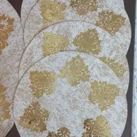 رومیزی مخمل پتینه نو نو ۵ تیکه|پرده، رانر، رومیزی|مشهد, ایمان|دیوار