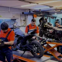 تعمیرات متور سیکلت نصف قیمت  در محل  یا در مغازه