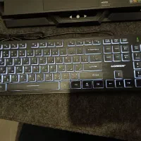 کیبورد GK401 گرین با ماوس پد نمدی|قطعات و لوازم جانبی رایانه|اهواز, منبع اب|دیوار