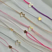 دستبند قلبی طلا