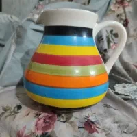 پارچ رنگی رنگی لعابی