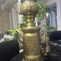 سماور ذغالی همراه باقوری برنجی