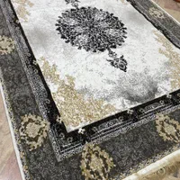 فرش مشکی طوسی/جدید طرح۷۰۰|فرش|مشکین‌دشت, |دیوار
