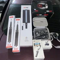 تحهیزات تولید محتوا گیمبال، نور ال ای دی،میکروفن