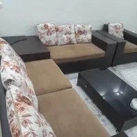 مبل ۸ نفره ال بهمراه ۲ میز