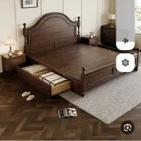 تخت خواب دونفره ام دی اف خام