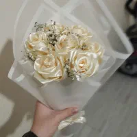 دسته گل روبانی