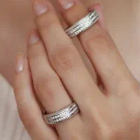 ست حلقه های نقره ایتالیایی (اقساط حکمت،تامین و|جواهرات|کرمانشاه, |دیوار