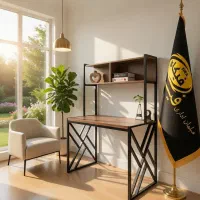 میز تحریر بالاقفسه دار ۱۲۰سانت فیکا