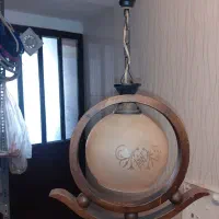 ۶ لوستر چوبی|لوستر و چراغ آویز|شیراز, شهرک بزین|دیوار