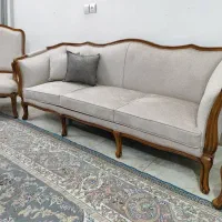 مبل کوئین فرانسوی۸نفره)کاملانوآک|مبلمان خانگی و میز عسلی|ابریشم, |دیوار