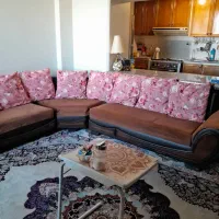 مبل چرم تمیزوسالم مدل ال