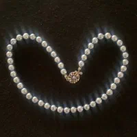 گردنبندمرواریدخاکستری ژاپنی