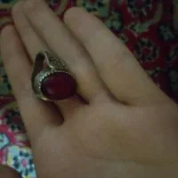 انگشتر عقیق برنج قدیمی