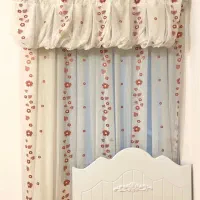 پرده حریر اتاق خواب دخترانه