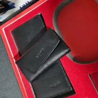 کیف کتی و جاکلیدی چرم روما ROMA