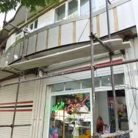 نمای ساختمان سنگ کاری کاشی کاری سرامیک کف پله