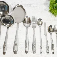 سرویس کامل قاشق چنگال گل میخک