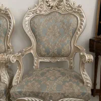 مبل ۷ نفره تمام چوب|مبلمان خانگی و میز عسلی|کرج, شهرک جهان‌نما|دیوار