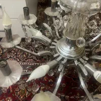 لوستر ۱۰ شاخه ۵ تا لامپ بین شاخه ها