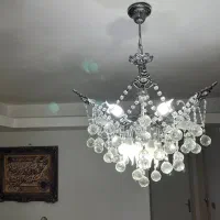 دو عدد لوستر برنجی بدون ایراد و کاملا سالم