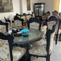 مبل استیل ۹ نفره بامیز ناهار خوری ۵ نفره|مبلمان خانگی و میز عسلی|شیراز, شهرک بهشتی|دیوار