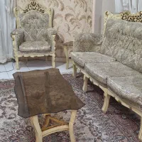 مبلمان سلطنتی تمام چوب راش گرجستان پارچه ترک بقیمت|مبلمان خانگی و میز عسلی|گرگان, |دیوار