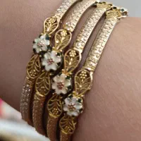النگو طلای اماراتی ۵ عدد سایز ۲
