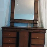 دراور(کشو) و آینه چوبی|جاکفشی، کمد، دراور|تبریز, |دیوار