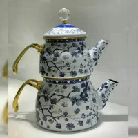 کتری قوری لعابی طرح سنگی ماربل مدلهاو رنگهای متنوع|قوری، کتری، قهوه‌ساز دستی|تهران, شوش (باغ آذری)|دیوار