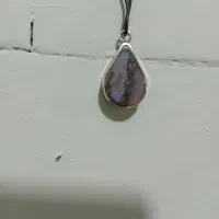 گردنی با سنگ عقیق واستیل