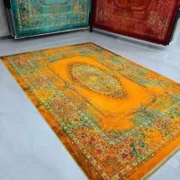 فرش مدل هالید با تاروپود محکم رنگبندی جوان پسند