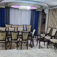 مبل سلطنتی ۸ نفره به  همراه میز نهار خوری ۸ نفره