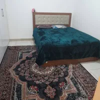 تخت خواب باکس دار و کشو دار نو همراه تشک جوان پسند