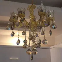 دو عدد لوستر تمام برنز|لوستر و چراغ آویز|خرم‌آباد (تنکابن), |دیوار